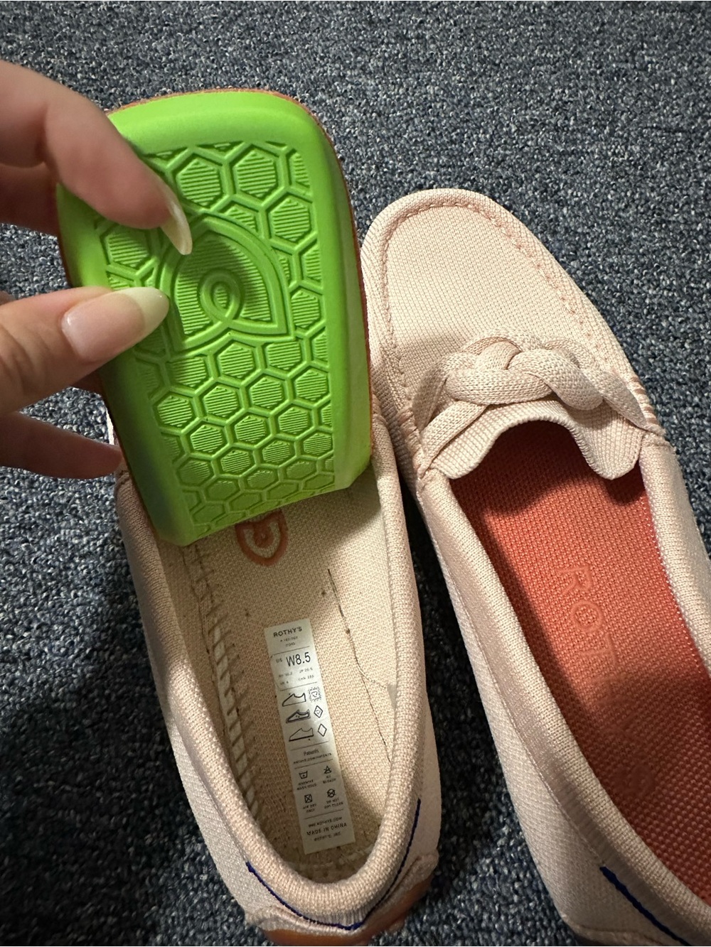 Women’s Cream Braided Slip-On Loafers - Picture 3 of 4